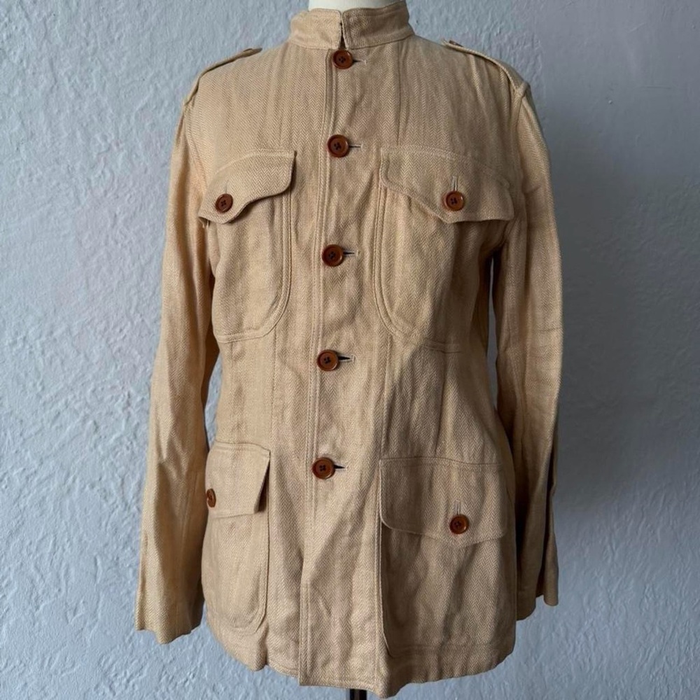 Ralph Lauren Linen Military Style Jacket